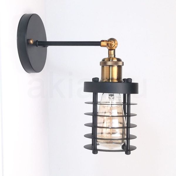 antik-fali-lampa-matt-fekete-antik-sargarez-szin-csepp-alaku-raccsal