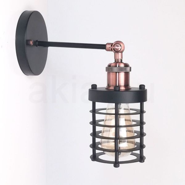 antik-fali-lampa-matt-fekete-antik-vorosrez-szin-csepp-alaku-raccsal