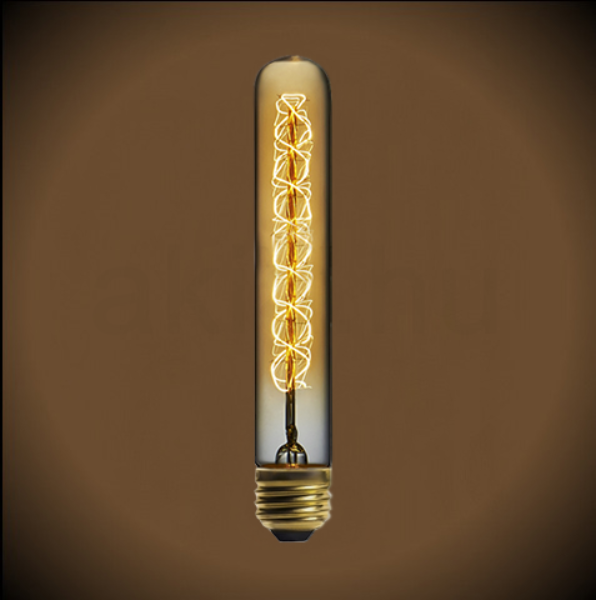 Edison T185 spirál szálas dekor izzó 40W teljesítménnyel