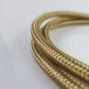 Bronz színű textil bevonatú 3×0,75 mm² sodrott réz vezeték