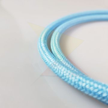 Textil kábel égkék 2x0,75
