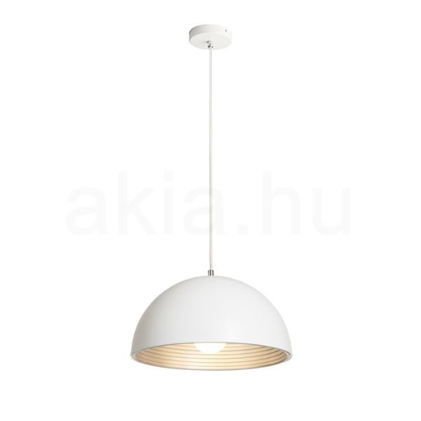 CARISSIMA 40 függő lámpa matt fehér/ezüstszürke  230V LED E27 15W