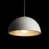CARISSIMA 40 függő lámpa matt fehér/ezüstszürke  230V LED E27 15W