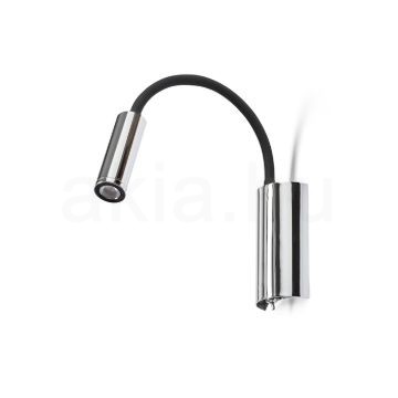 SHOW fali lámpa fekete króm 230V LED 3W 3000K