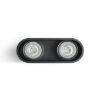MANTOVA II mennyezeti lámpa matt fekete  230V LED GU10 2x7W