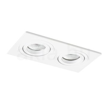 PASADENA GU10 SQ II süllyesztett lámpa fehér  230V LED GU10 2x7W