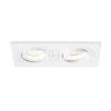 PASADENA GU10 SQ II süllyesztett lámpa fehér  230V LED GU10 2x7W