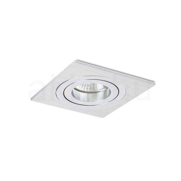 PASADENA GU10 SQ I süllyesztett lámpa  szálcsiszolt alumínium 230V LED GU10 7W