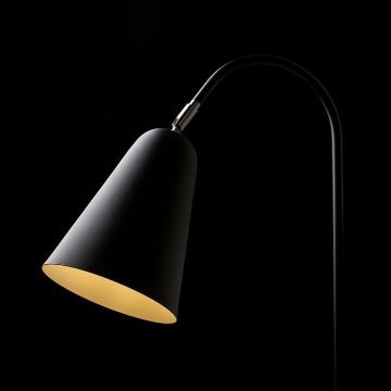 GARBO asztali lámpa fekete króm 230V LED E27 15W