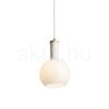 PULIRE RD függő lámpa  opál üveg/fa/króm 230V LED E14 6W