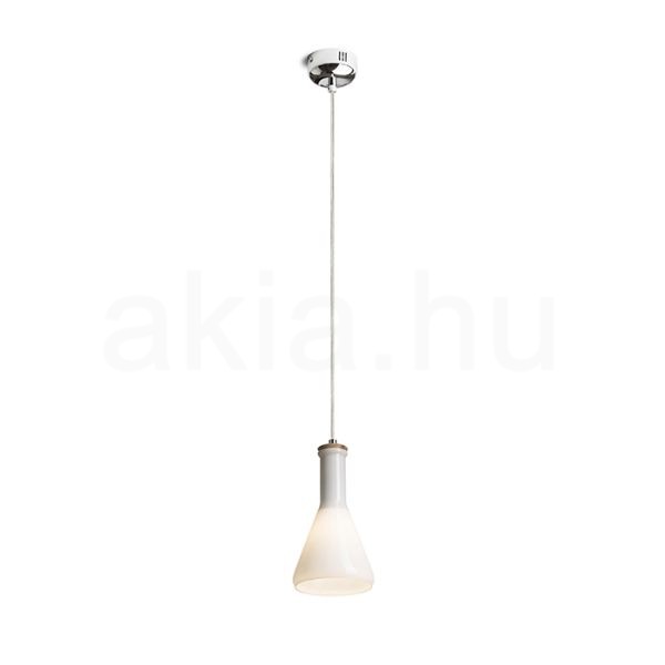 PULIRE CON függő lámpa  opál üveg/fa/króm 230V LED E14 6W
