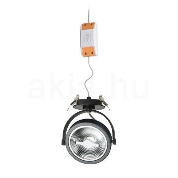 KELLY LED DIMM félsüllyesztett fekete  230V LED 12W 24°  3000K