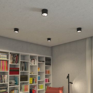 KELLY LED DIMM mennyezeti lámpa fekete 230V LED 15W 45° 3000K