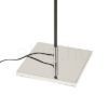 LULU állólámpa fehér/fekete króm 230V LED E27 8W