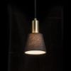 ICAR függő lámpa fekete/aranysárga  230V LED E27 11W