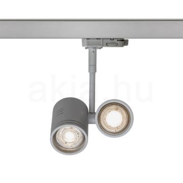 BEEBA II háromfázisú áramkörös sínre ezüstszürke  230V LED GU10 2x8W