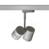 BEEBA II háromfázisú áramkörös sínre ezüstszürke  230V LED GU10 2x8W