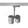 BEEBA II háromfázisú áramkörös sínre ezüstszürke  230V LED GU10 2x8W