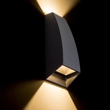 PIA fali lámpa antracitszürke 230V LED 2x3W IP54 3000K
