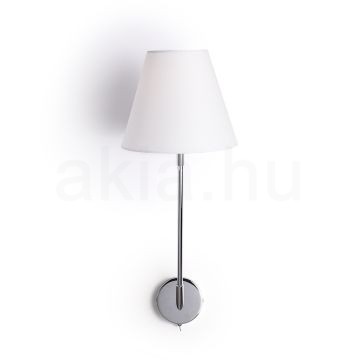 SILENCE fali lámpa fehér króm 230V LED E27 15W