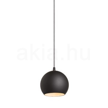 COPA függő lámpa fekete üveg 230V LED E27 11W