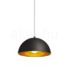 CARISSIMA 40 függő lámpa matt fekete/aranysárga  230V LED E27 15W