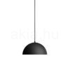 MONROE 30 függő lámpa matt fekete/fehér  230V LED E27 11W