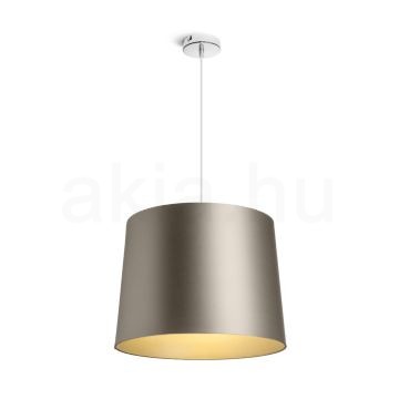 ASPRO 40/30 lámpabúra  Monaco galamb szürke/ezüst PVC  max. 23W