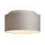 DOUBLE 55/30 lámpabúra  Chintz világosszürke/fehér PVC  max. 23W