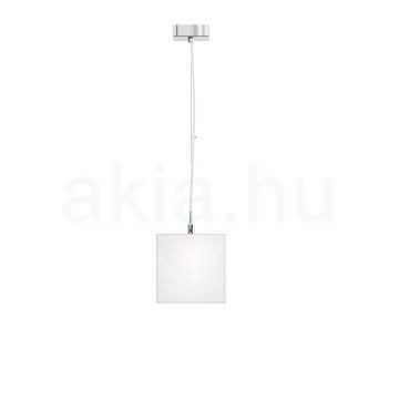 LUCIA 15x15 függő lámpa  szatén üveg/króm 230V LED G9 5W
