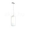 LUCIA 30x10 függő lámpa  szatén üveg/króm 230V LED E27 15W