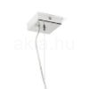 LUCIA 30x10 függő lámpa  szatén üveg/króm 230V LED E27 15W