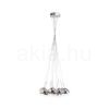 ASTRAL függő lámpa krómozott üveg/tiszta üveg 230V/12V G4 10x20W