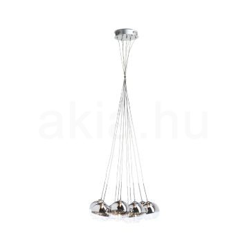 ASTRAL függő lámpa krómozott üveg/tiszta üveg 230V/12V G4 10x20W