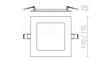 SOCORRO SQ 170 süllyesztett lámpa fehér 230V LED 12W 3000K