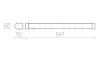 TAMPA 60 fali lámpa végzáró nélkül fehér  230V LED 15W IP44  3000K