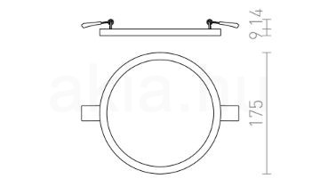 HUE R 17 süllyesztett lámpa fekete króm 230V LED 18W 3000K