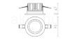 TOLEDO R  fehér  230V LED 7W 60° IP44  3000K