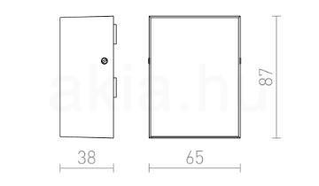 PEKKO fali lámpa fehér 230V LED 3W 67° IP54 3000K