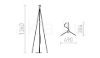 NYC TRIPOD állólámpa talapzat  króm 230V LED E27 15W