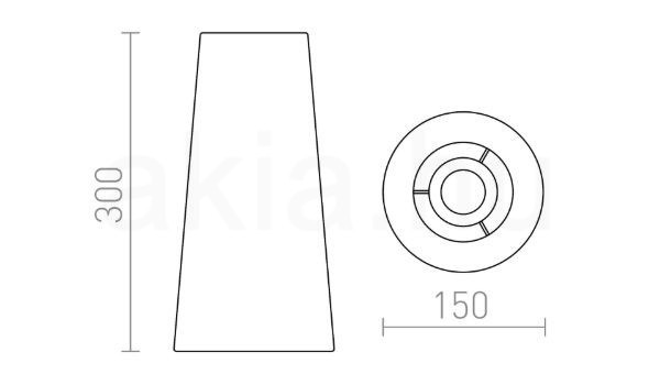 CONNY 15/30 asztali lámpaernyő Polycotton fekete/réz fólia max. 23W