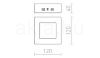 SLENDER SQ 12 felületre szerelhető matt nikkel 230V LED 6W 3000K