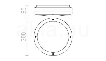 SONYA 30  fekete  230V LED E27 2x11W IP54