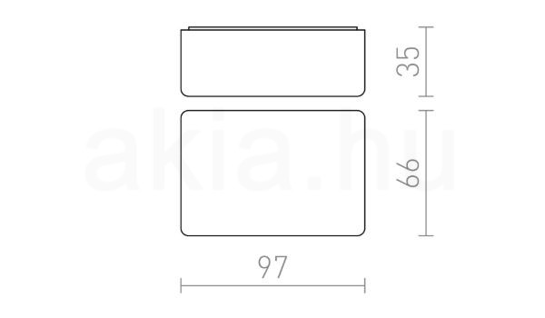 DARK SENSOR 2-100 Lux felületre szerelhető fekete  230V  IP44