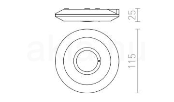 SENSOR mennyezeti lámpa 230V max. 2000W 360°