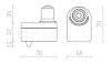 SENSOR E27    230V E27 60W 360°
