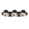 SHARM R III süllyesztett lámpa fekete réz/réz 230V LED 3x10W 24°  3000K