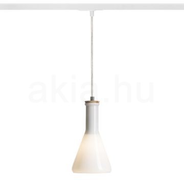PULIRE CON egy áramkörös sínre  opál üveg/fa 230V E14 28W
