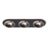 SHARM R III süllyesztett lámpa fekete/fekete réz 230V LED 3x10W 24°  3000K