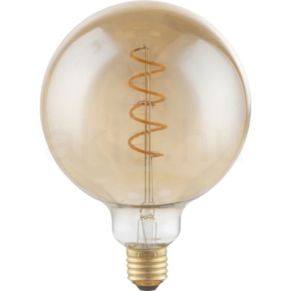 LED filament dekor izzó - G125 - 4 watt - spirál